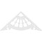 Ekena Millwork Pitch Wagon Wheel Architectural Grade PVC Gable Pediment, 36"W x 16 1/2"H x 1"P (11/12) GPP036X017X100WAG - alternate 4